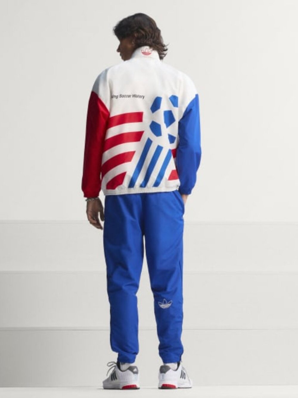 NEW Adidas Mens M USA 94 Graphic Woven Track Top retro soccer vintage zip sports - Picture 6 of 6